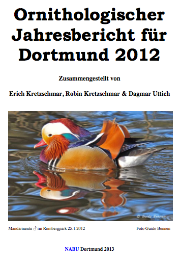 Ornithologischer_Jahresbericht_2012_Dortmund, Cover